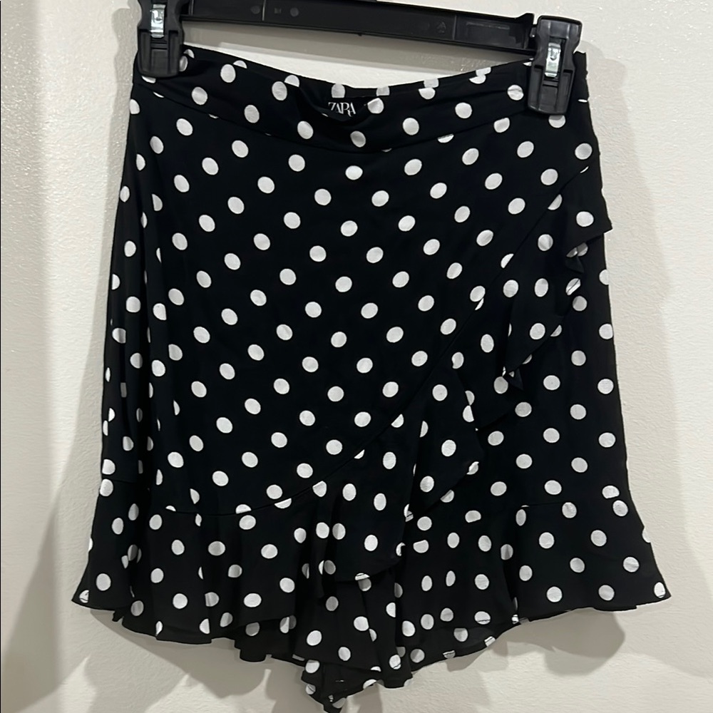 Zara Skort Polka Dot Ruffle